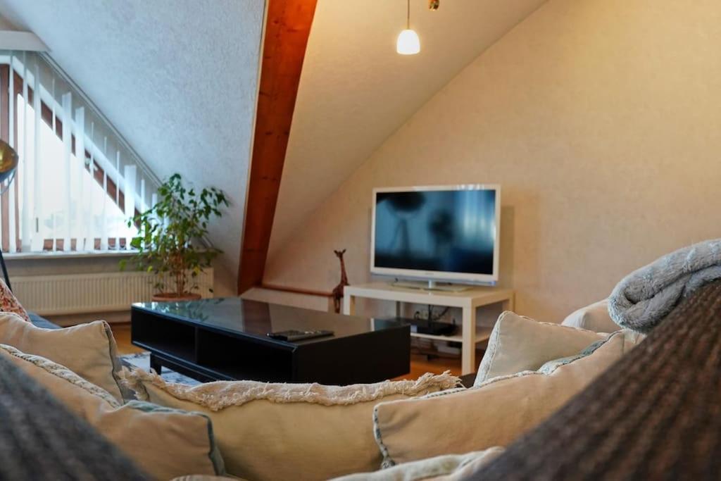 Grosse, Helle Wohnung Fuer Bis Zu 6 Personen Weinheim Luaran gambar